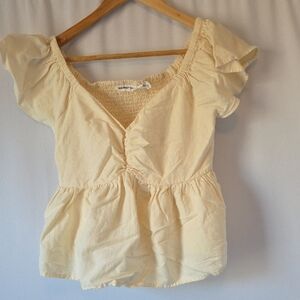 Midnight Sky Ruffle Peplum Top